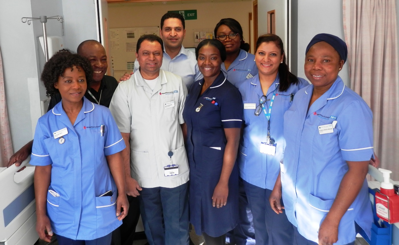 The team on Wellington ward